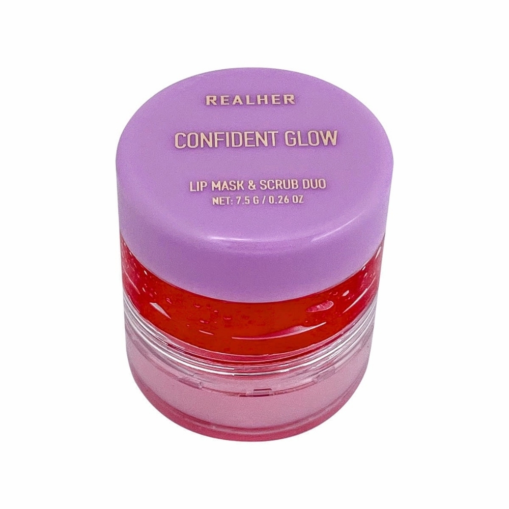 RealHer Confident Glow Lip Mask & Scrub Duo OS